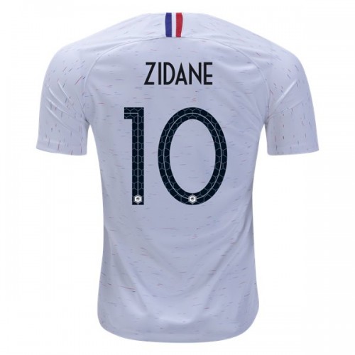 Camisolas de Futebol França Zidane 10 Equipamento Alternativa Copa do Mundo 2018 Manga Curta Camisolas de Futebol França Zidane 10 Equipamento Alternativa Copa do Mundo 2018 Manga Curta